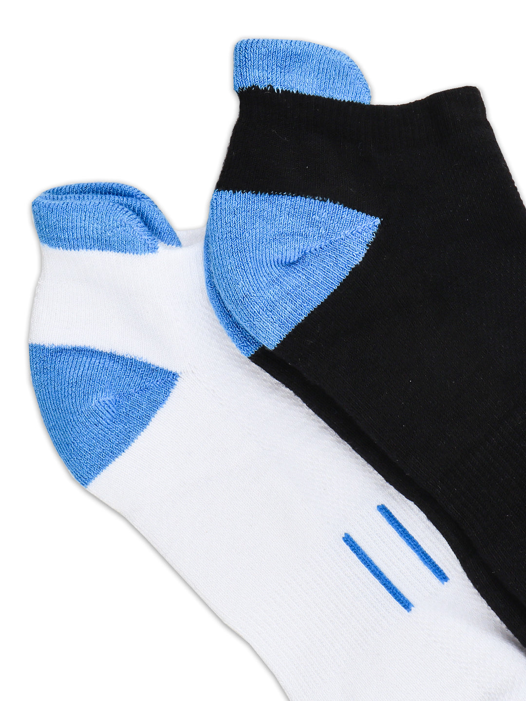Men Bamboo Sports Low Show Socks Black & White SLD1