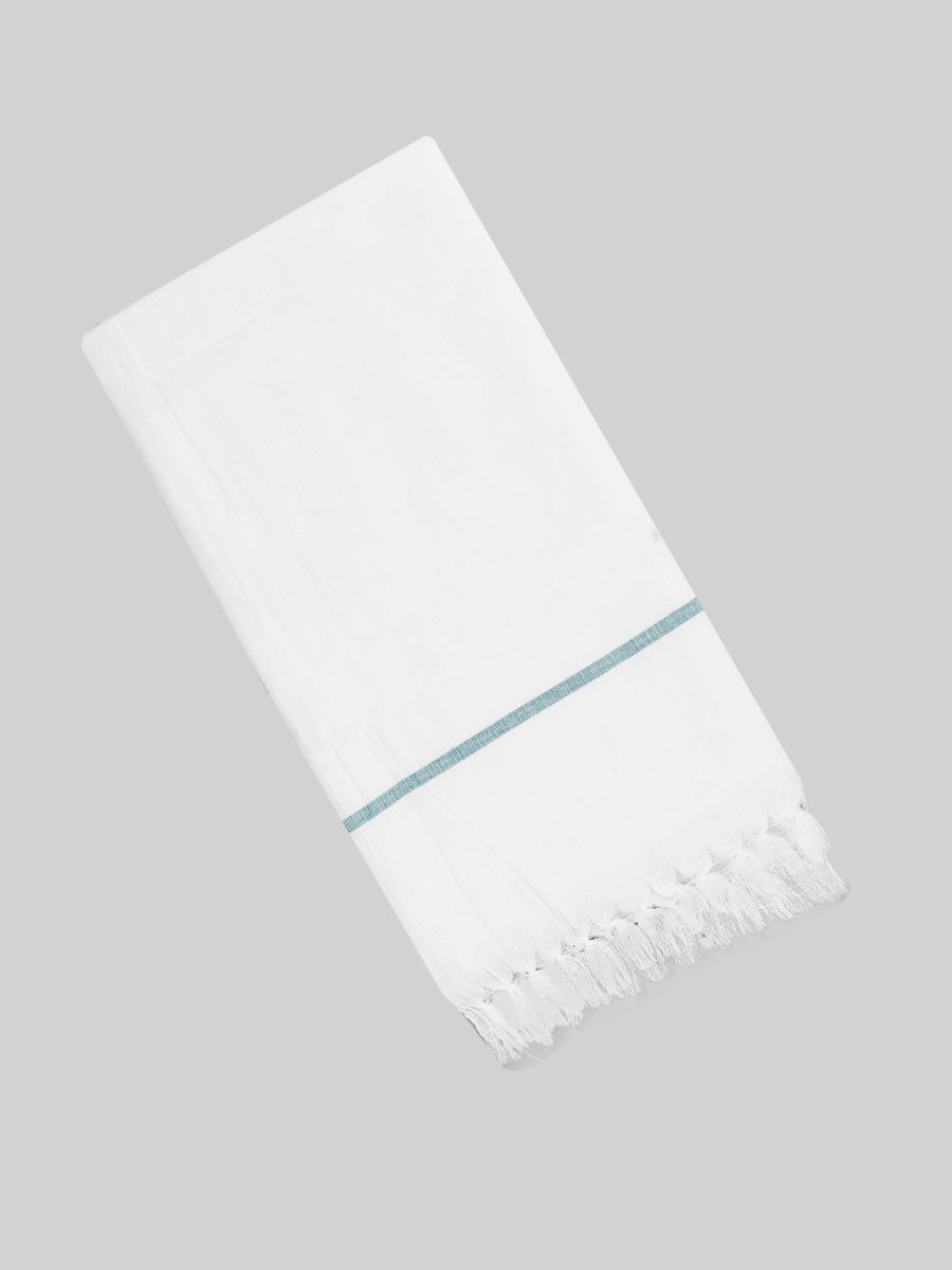Regular White Bath Towel (2 PCs Pack)-View three