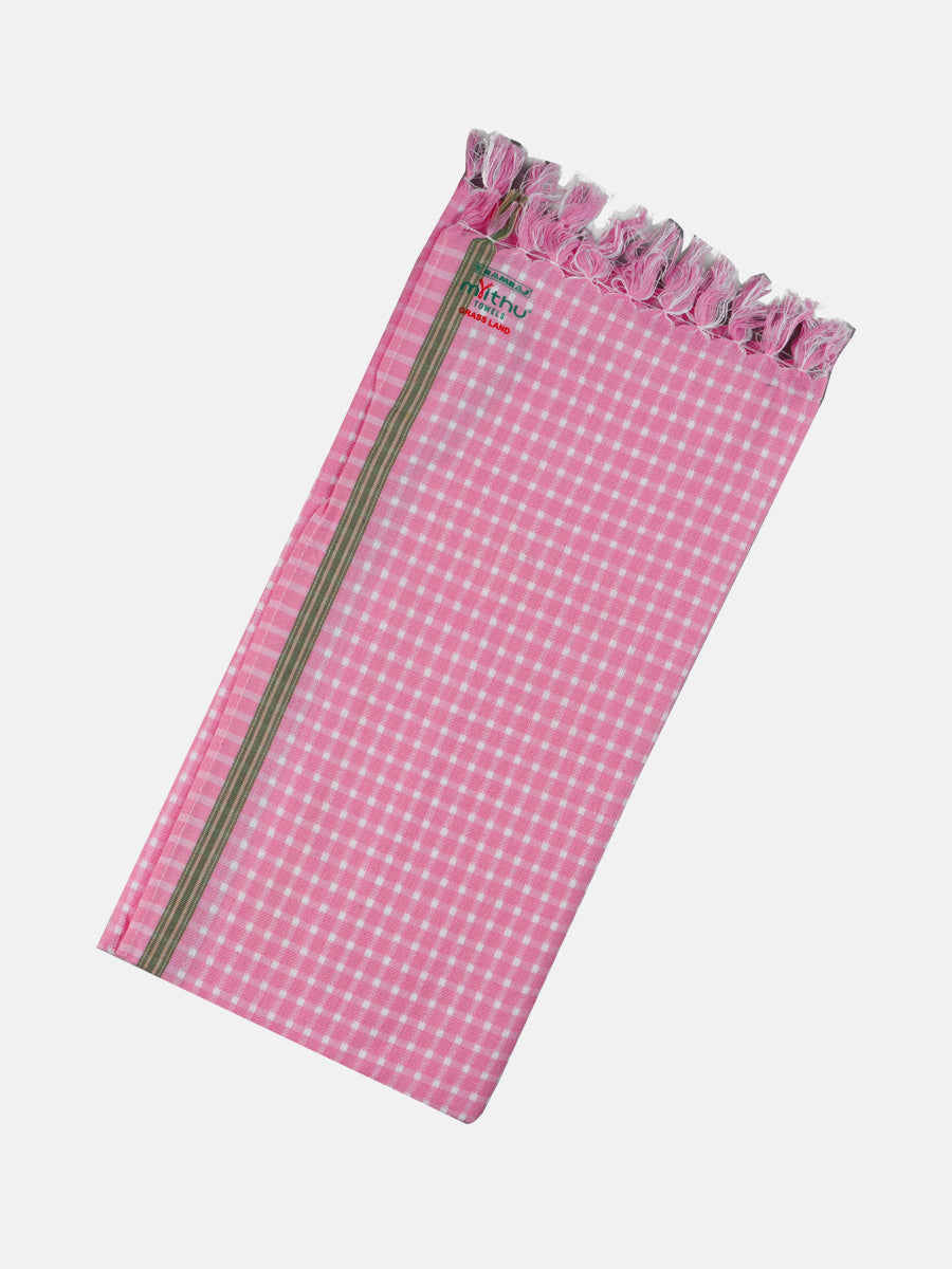 Cotton Colour Bath Towel Grassland 30x60-Pink