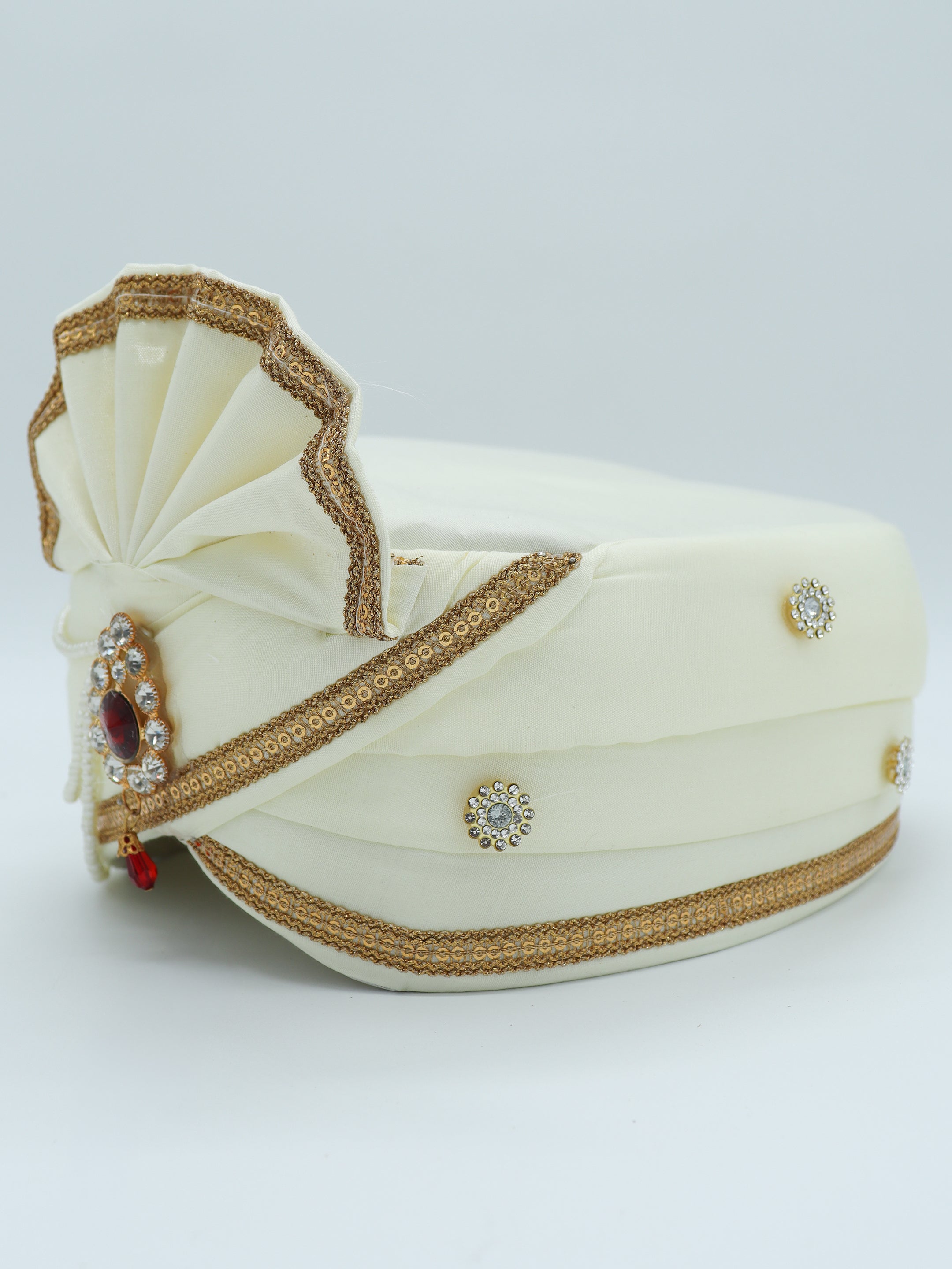 Traditional Silky Style Wedding Turban - 123