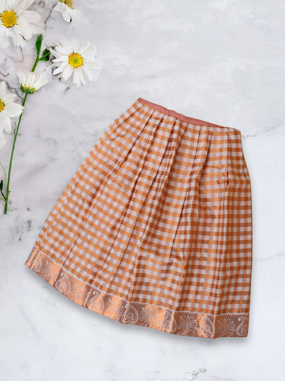 Girls Traditional Tissue Skirt Set Copper GPS18