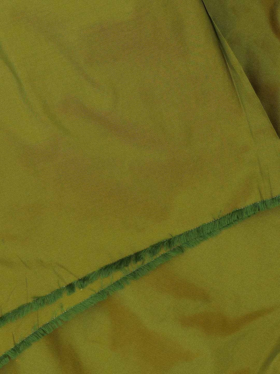 100% Pure Silk Men Shirting Fabric Olive Green