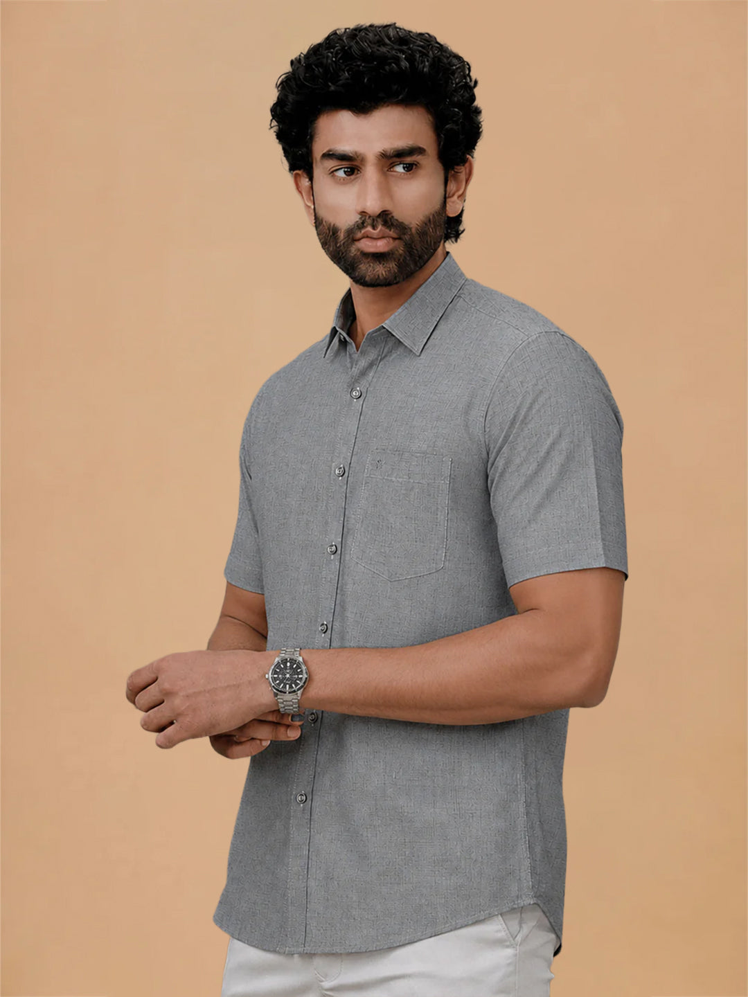 Cotton Rich Cyan Green Regular Fit Shirt Trendy 8 YH8