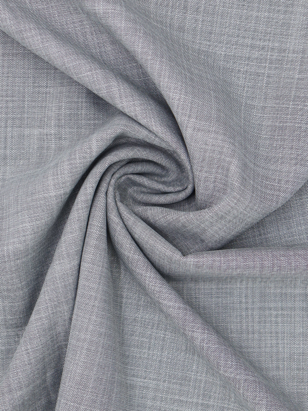 Premium Poly Viscose Stretch Plain Suiting Fabric Grey Mesmerize