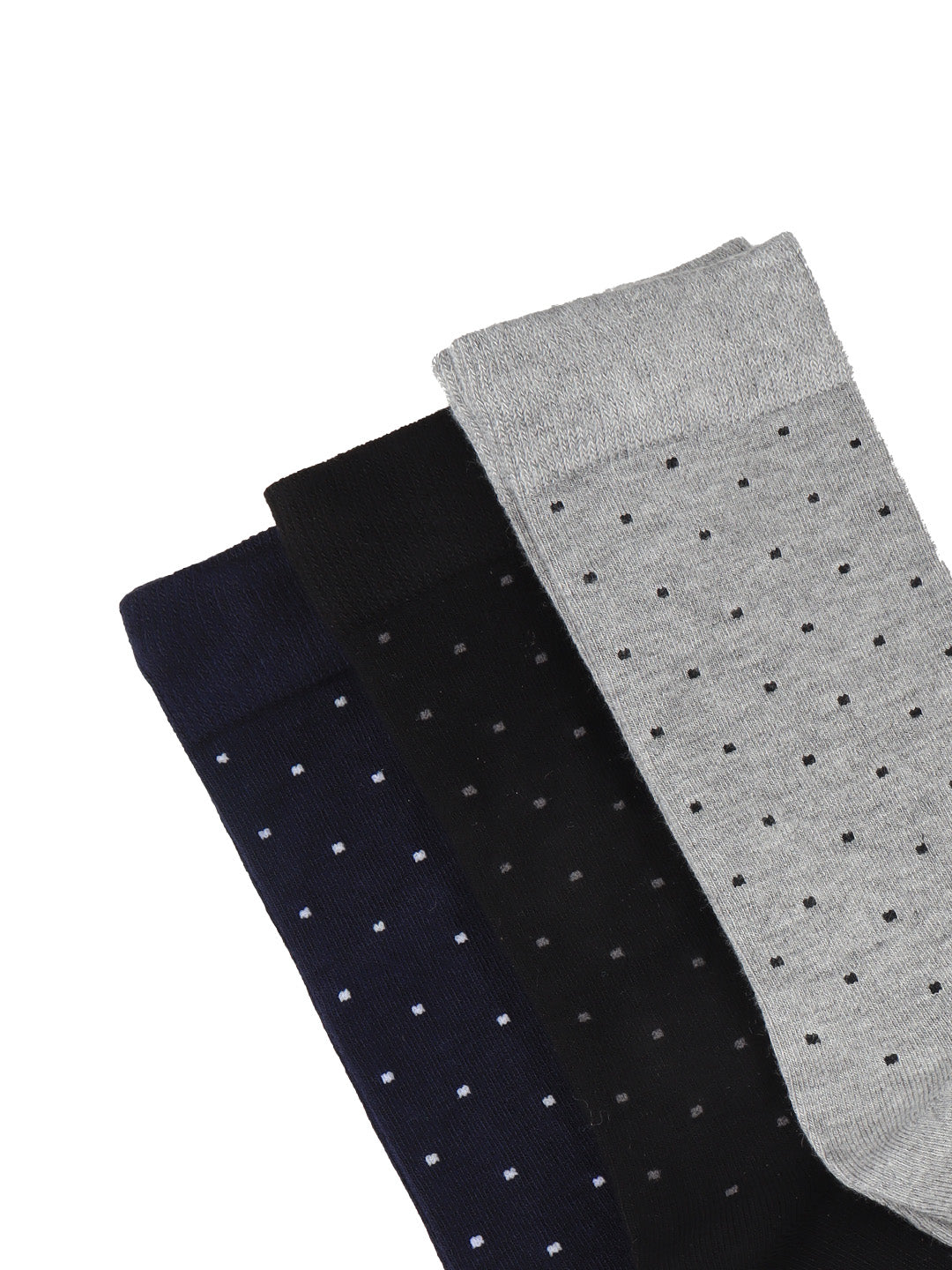 Men Assorted Formal Full Length Polka Dot Designed Socks FFD2