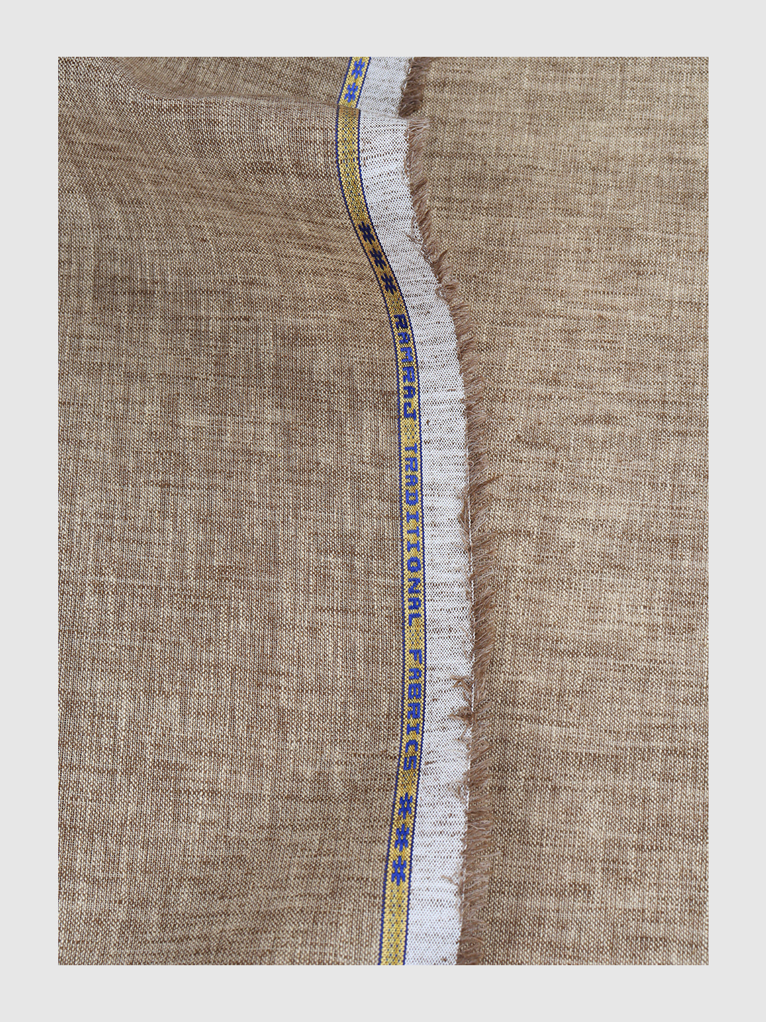 Boys Cotton Blend Dark Brown Self Design Shirt and Kurta Fabric Lampus