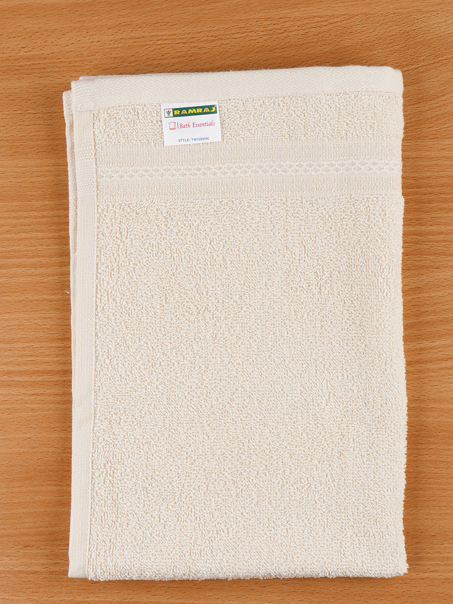 Premium Soft & Absorbent Cream Terry Hand Towel HC6-View one