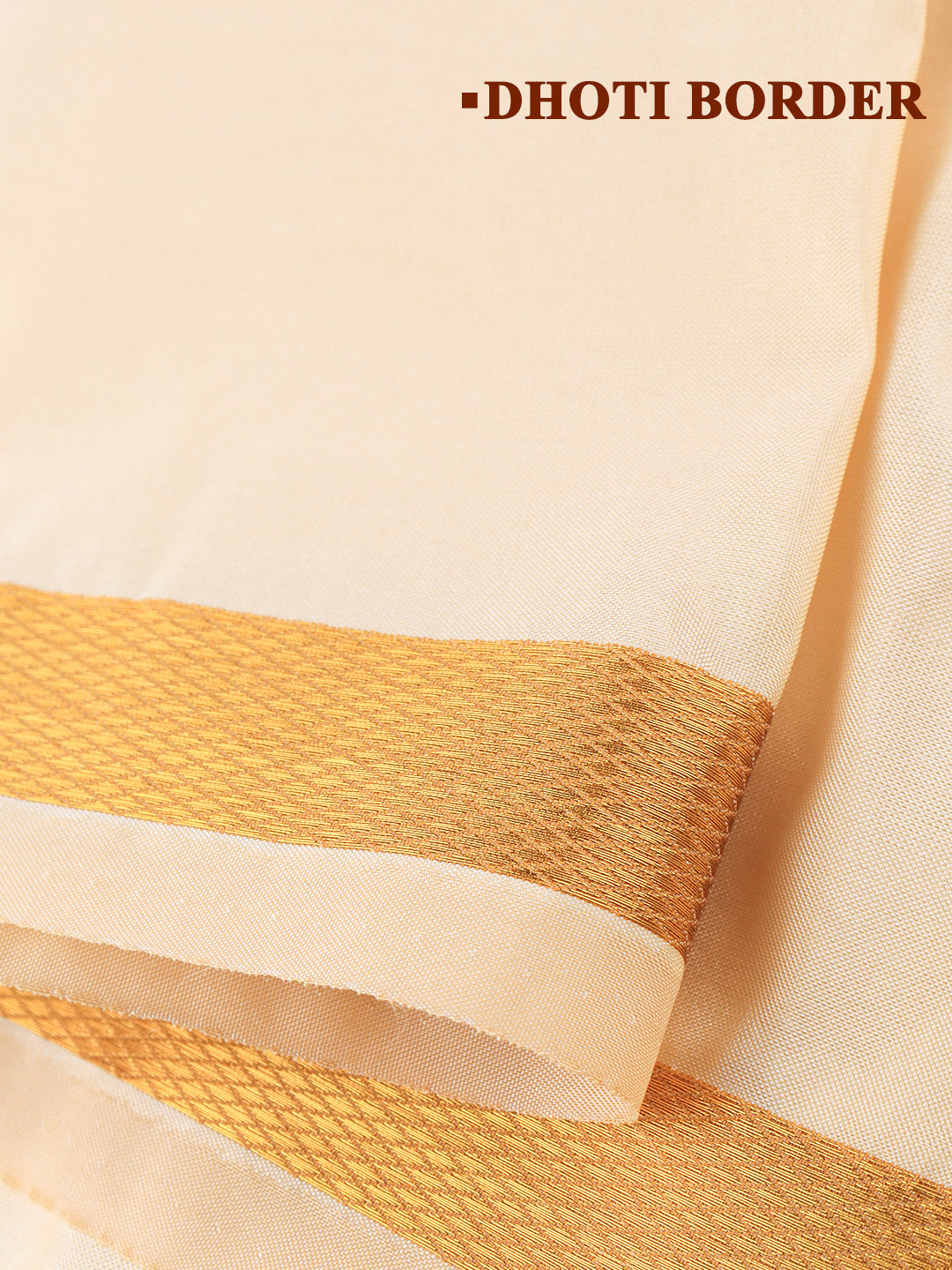 Men Art Silk Dhoti & Shirting Set F.Peach Ashirwath(2*1)