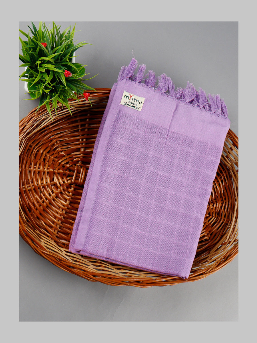 Cotton Checked Bath Towel with Assorted Colour Sweety