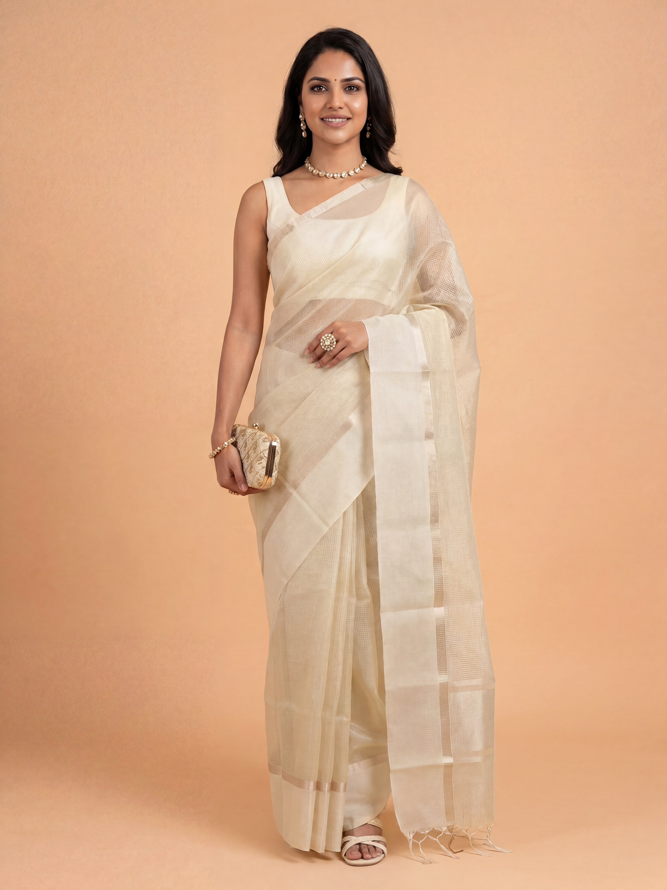 Women Art Silk Sandal Saree ASS130