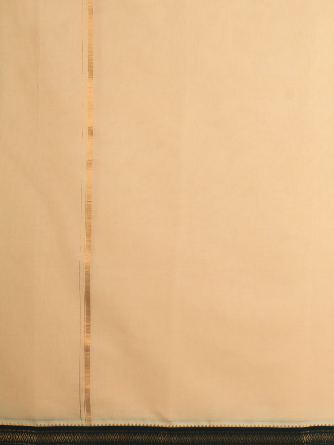 Men 100% Cotton Double Layer Sandal Dhoti with Mayilkhan Border