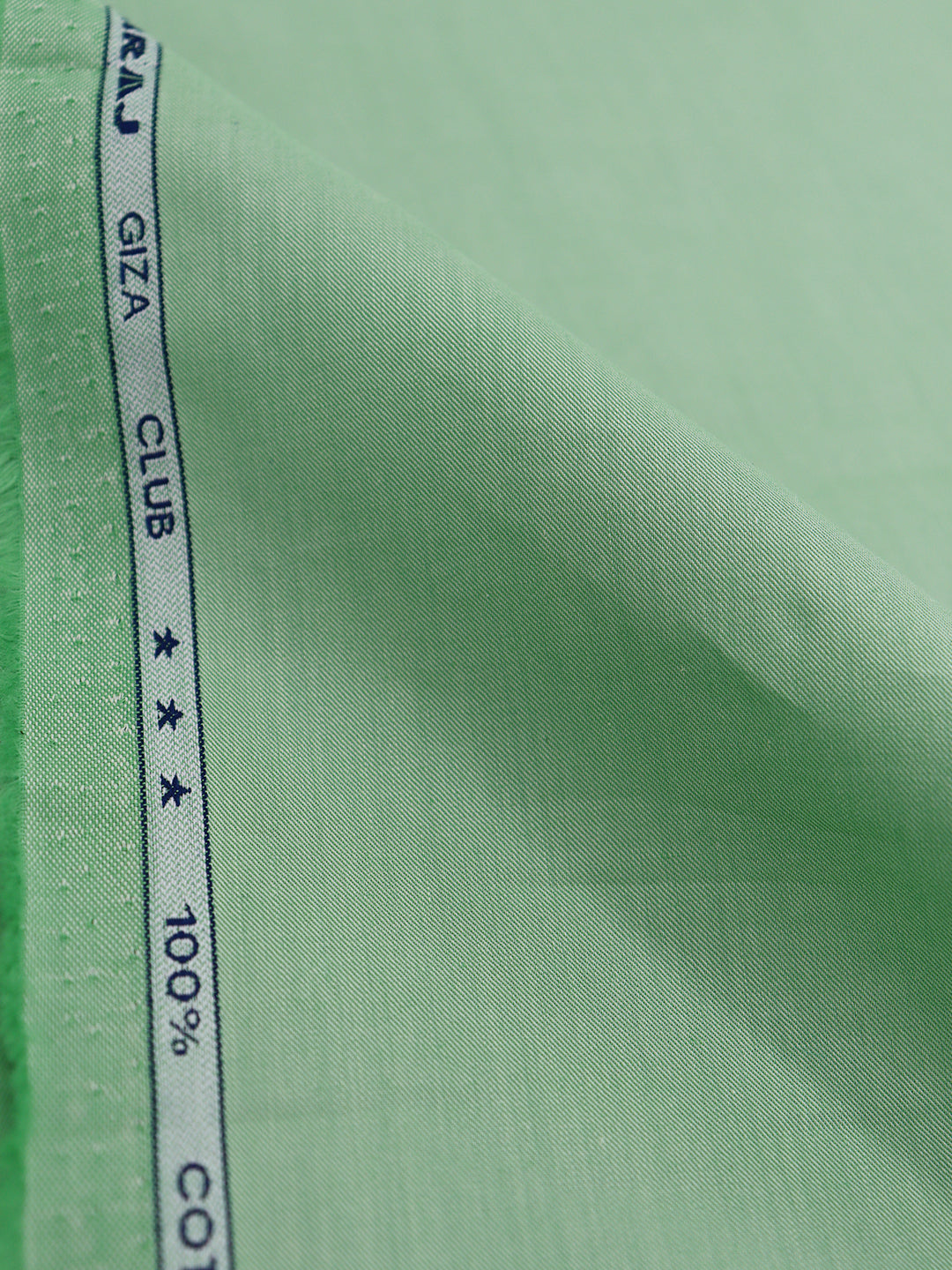 Men Supima Cotton Plain Shirt Fabric Green Hummer