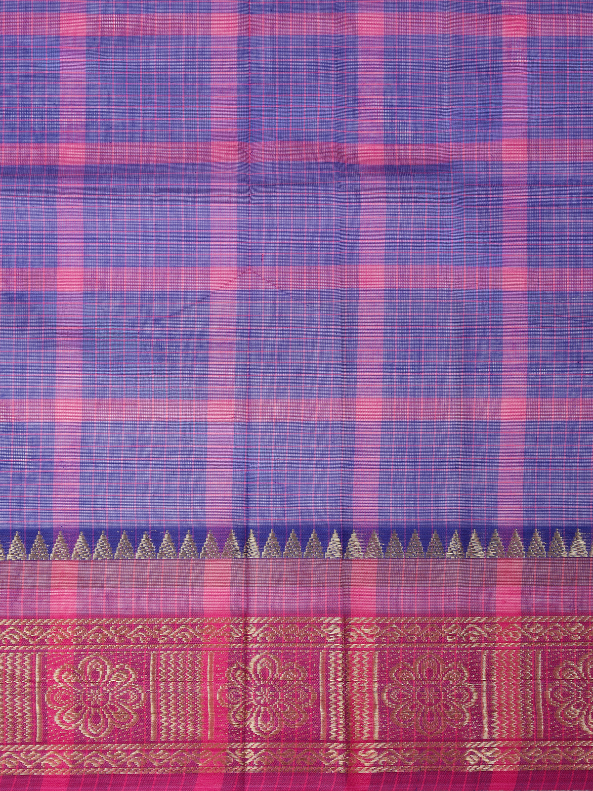 Women Chettinad Cotton Violet Saree CCS15
