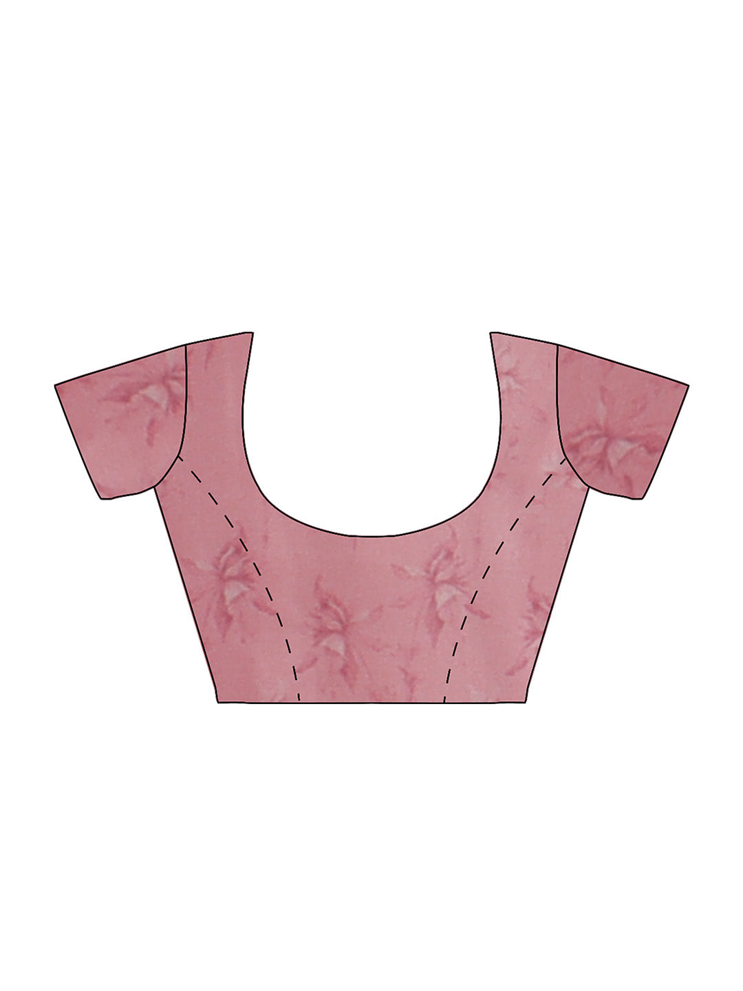 Women Pink Semi Tussar Printed Saree ST250