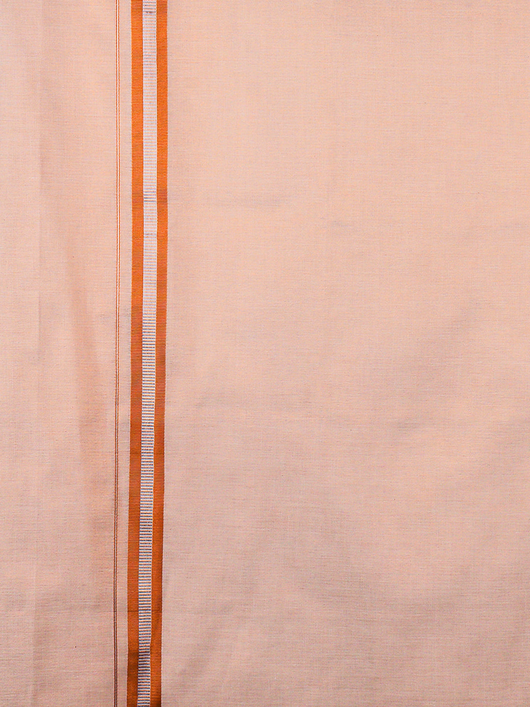 Men Tissue Single Layer Copper Dhoti with Fancy Jari Border