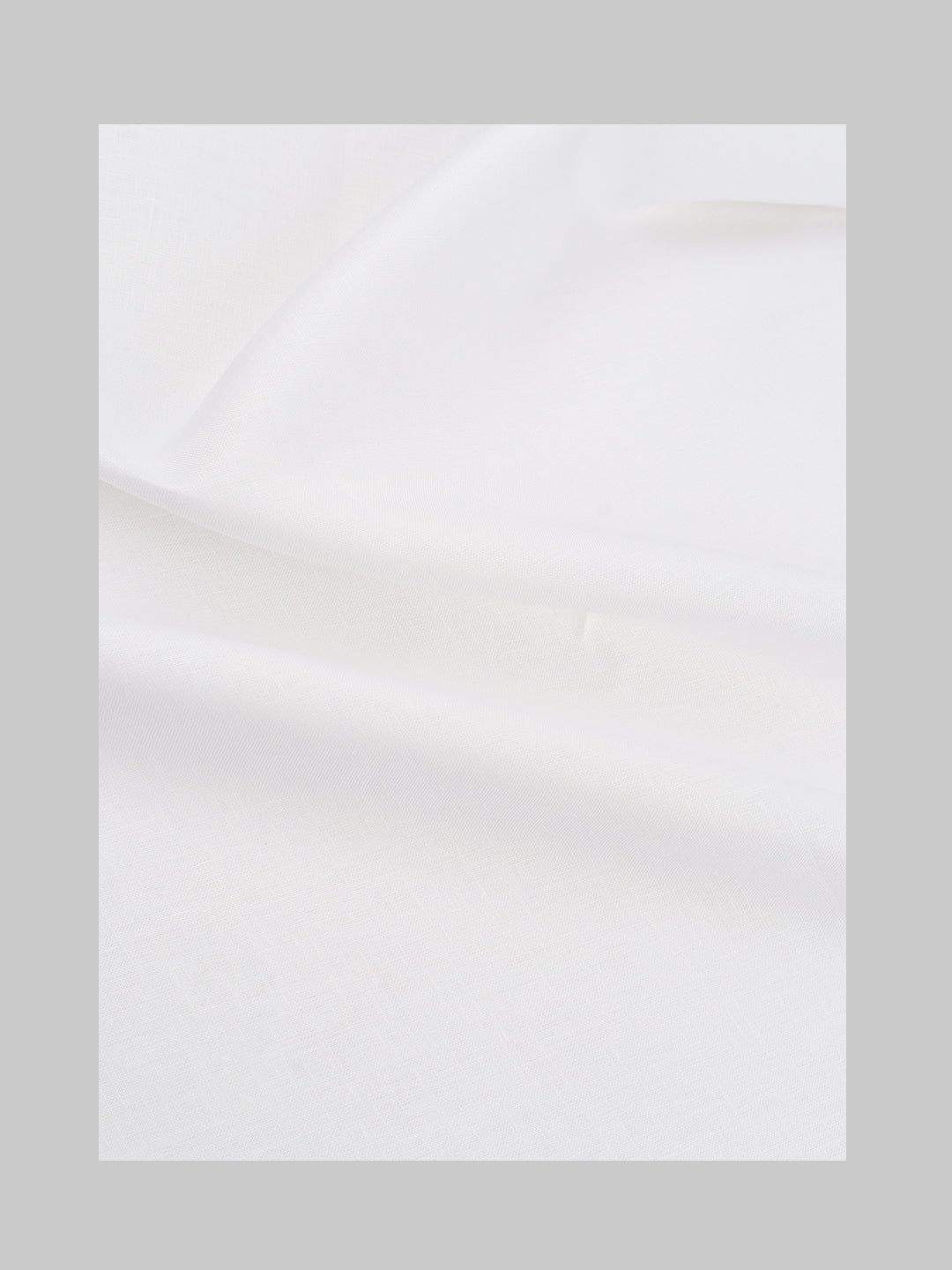 Men Premium Linen Lyocell White Plain Shirt Fabric