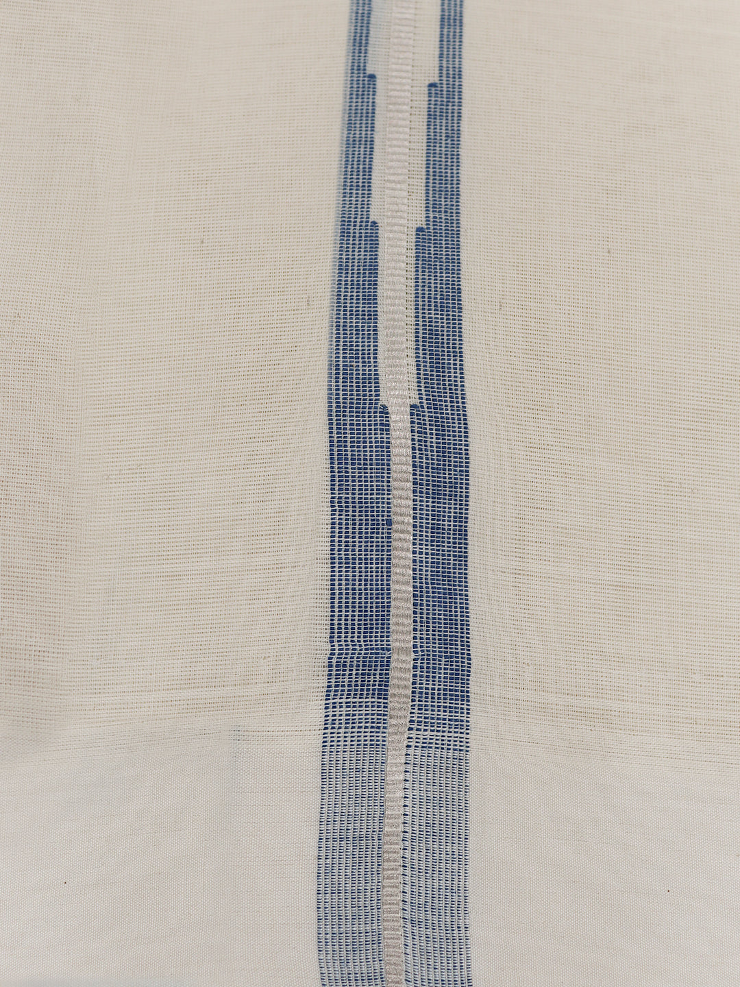 Men Premium Cotton Double Layer Cream Dhoti with Fancy Jari Border VSC02