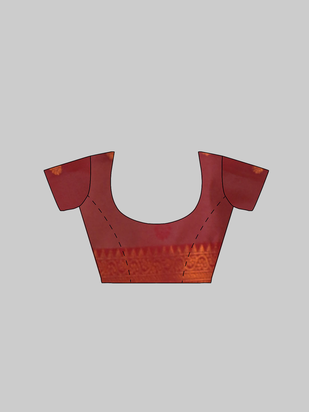 Women Green with Maroon Art Silk Printed Saree ASS51