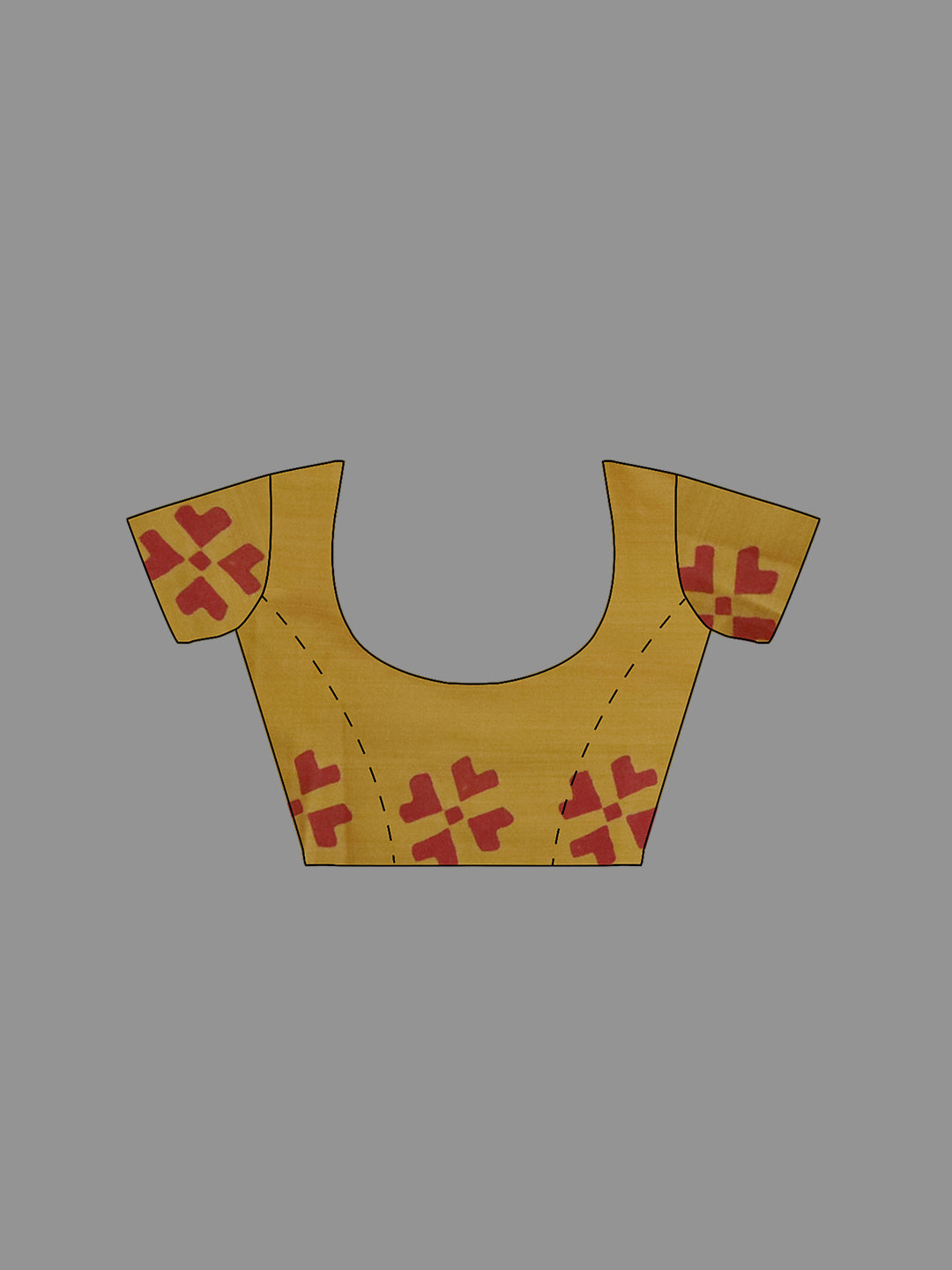 Women Dark Orange Cotton Saree with Double Blouse PCS211