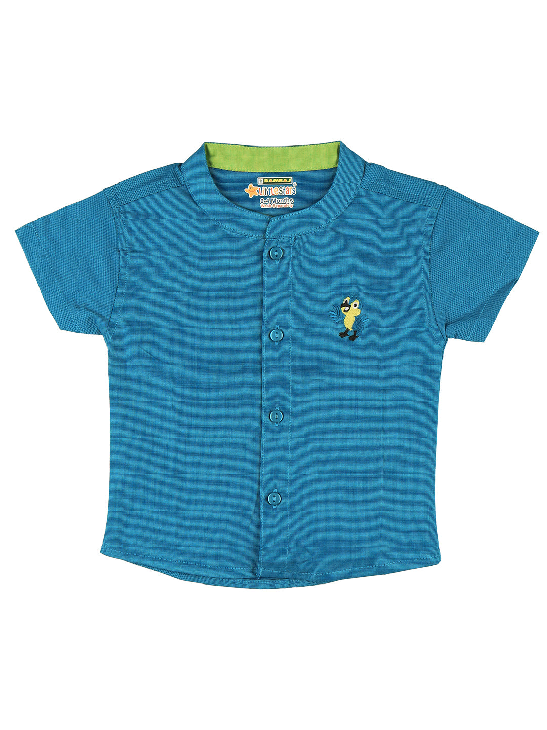 Born Baby Shirt & Dhoti Set Blue GL15