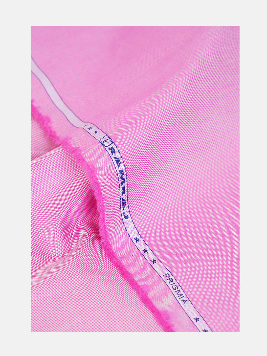 Men 100%Cotton Plain Shirt Fabric Pink Ferrari