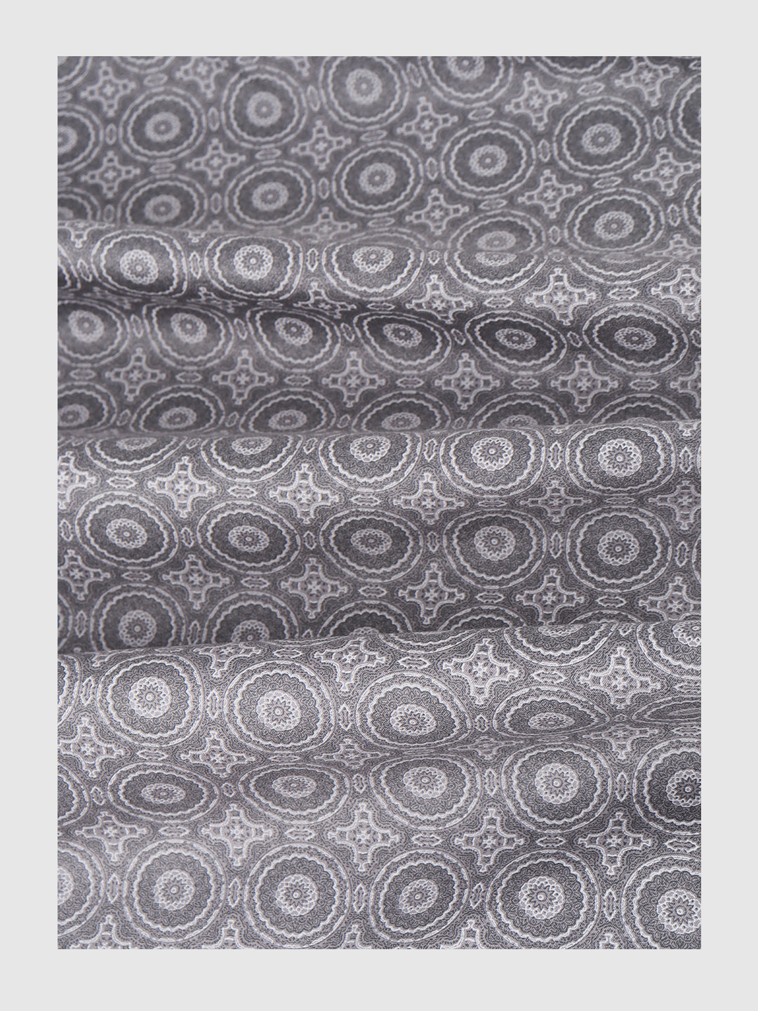 Men Cotton Rich Grey Printed Shirt Fabric Oslo Print