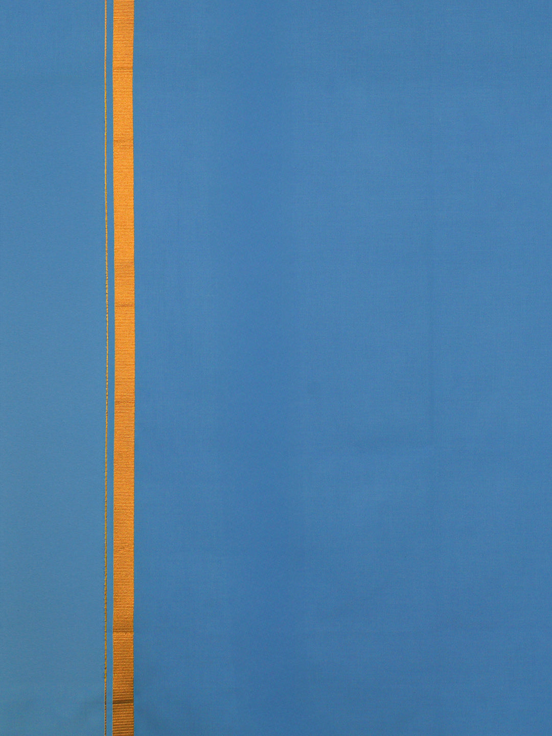 Men Cotton Blend Single Layer Blue Dhoti with Gold Jari Border Cosmic 4