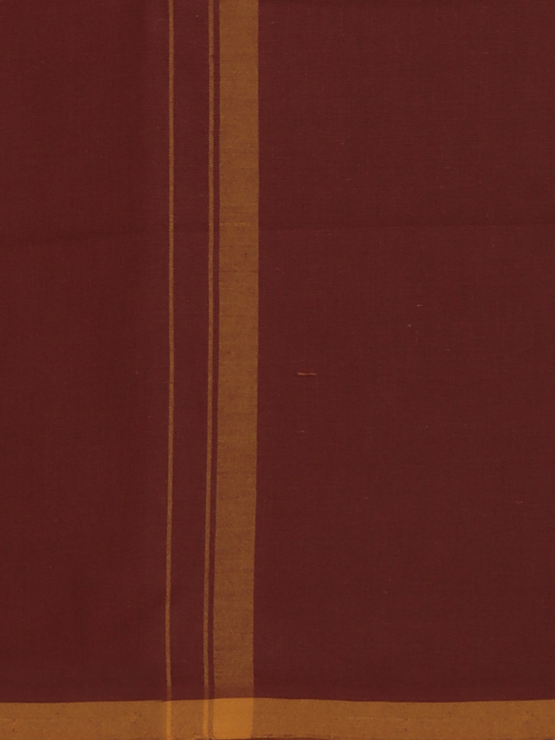 Men Cotton Blend Single Layer Maroon Dhoti with Fancy Border Enrich Colour 14