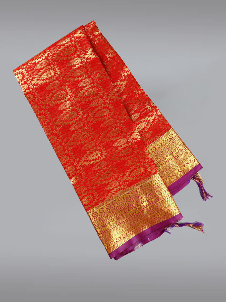 Jari Shawl/Ponnadai 511-Red