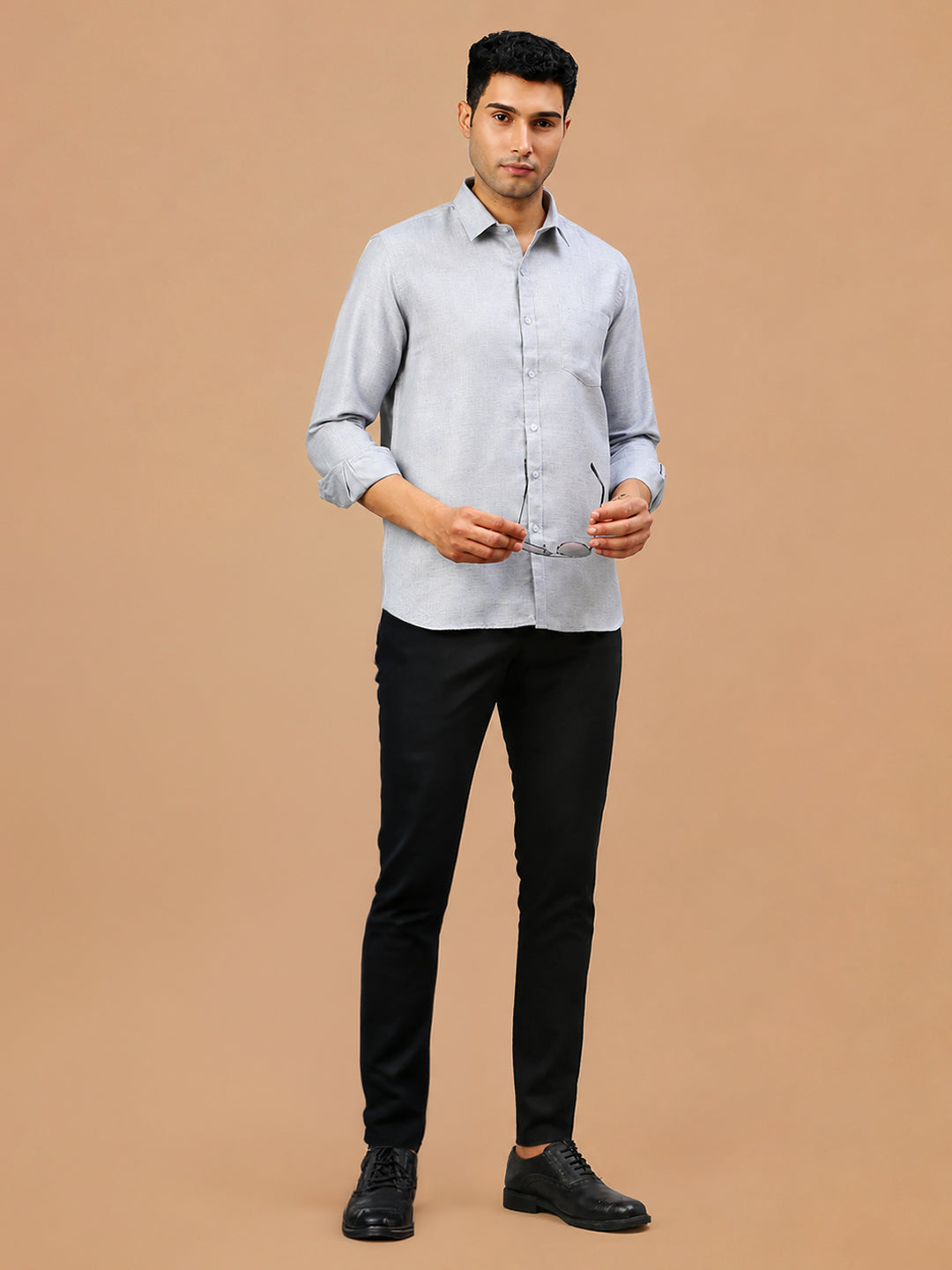 Cotton Rich LT Jean Blue Regular Fit Shirt T7 CG12