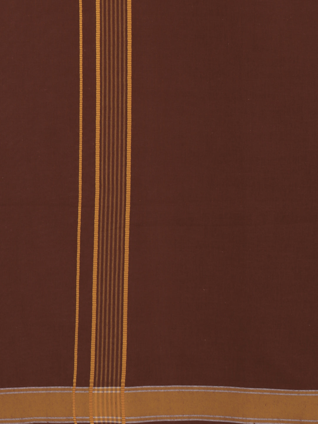 Men Cotton Blend Single Layer Maroon Dhoti with Fancy Border Charming Line 14