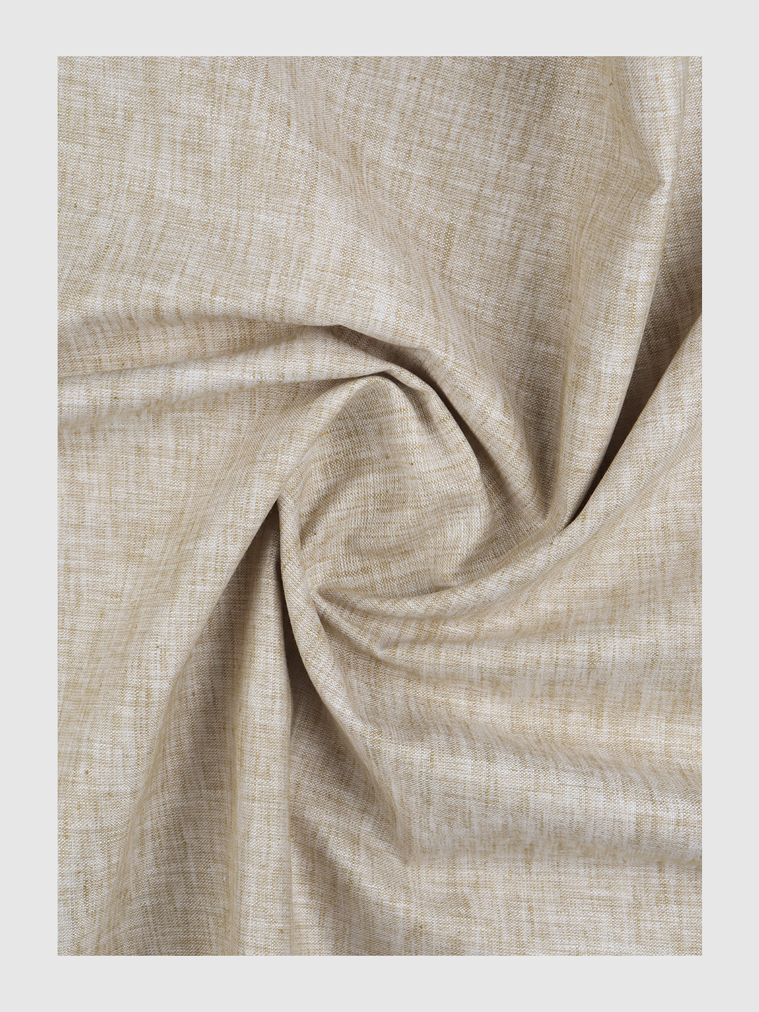 Boys Cotton Blend Light Brown Self Design Shirt and Kurta Fabric Lampus