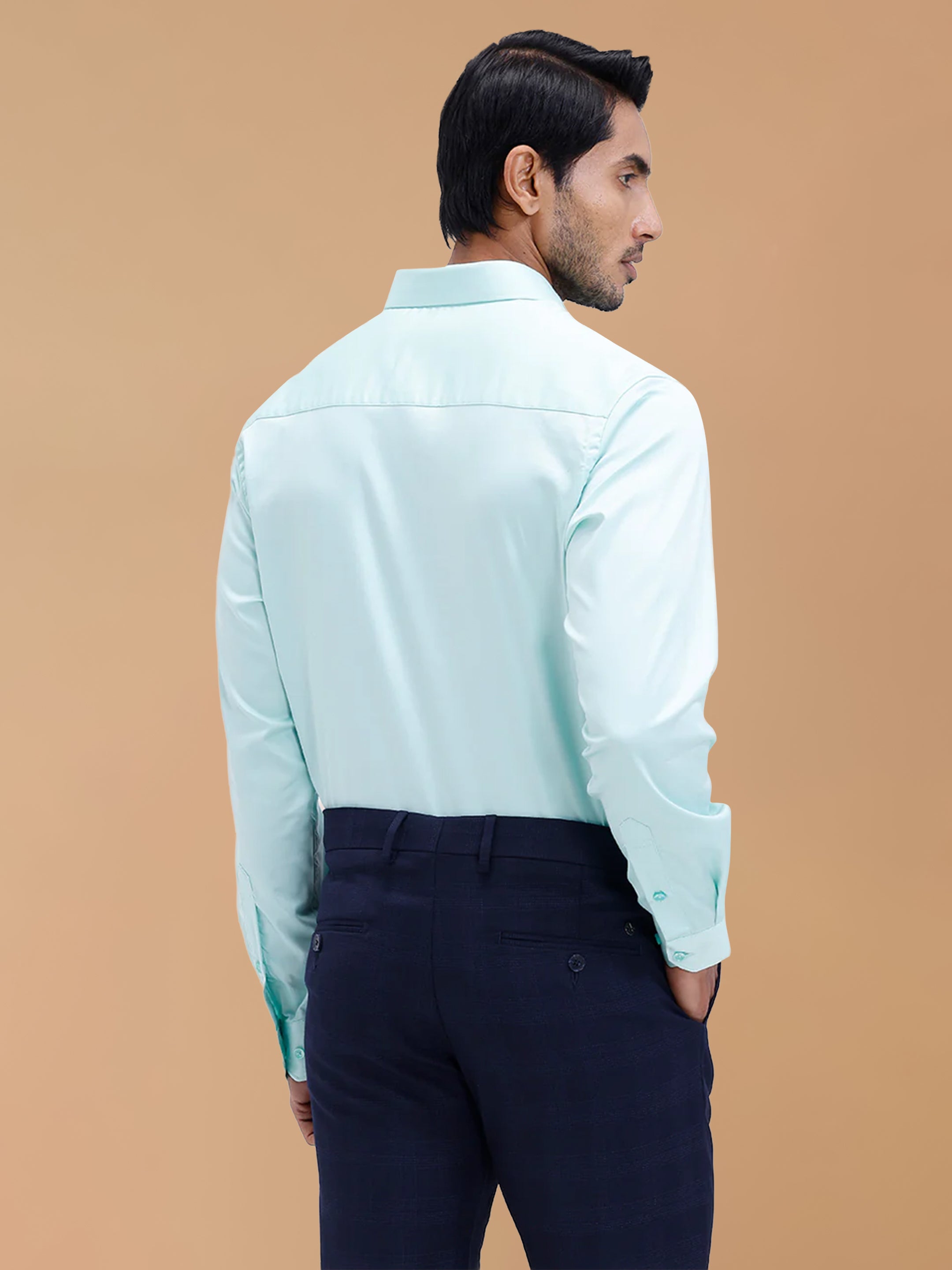 Cotton Rich Snowmint Green Regular Fit Shirt T53 ACT10