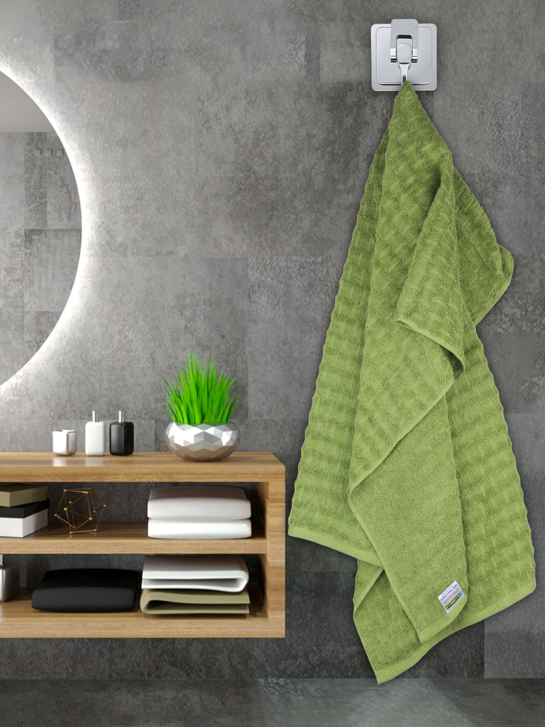 Luxury Terry Low Twist  Bath Towel Fern Green