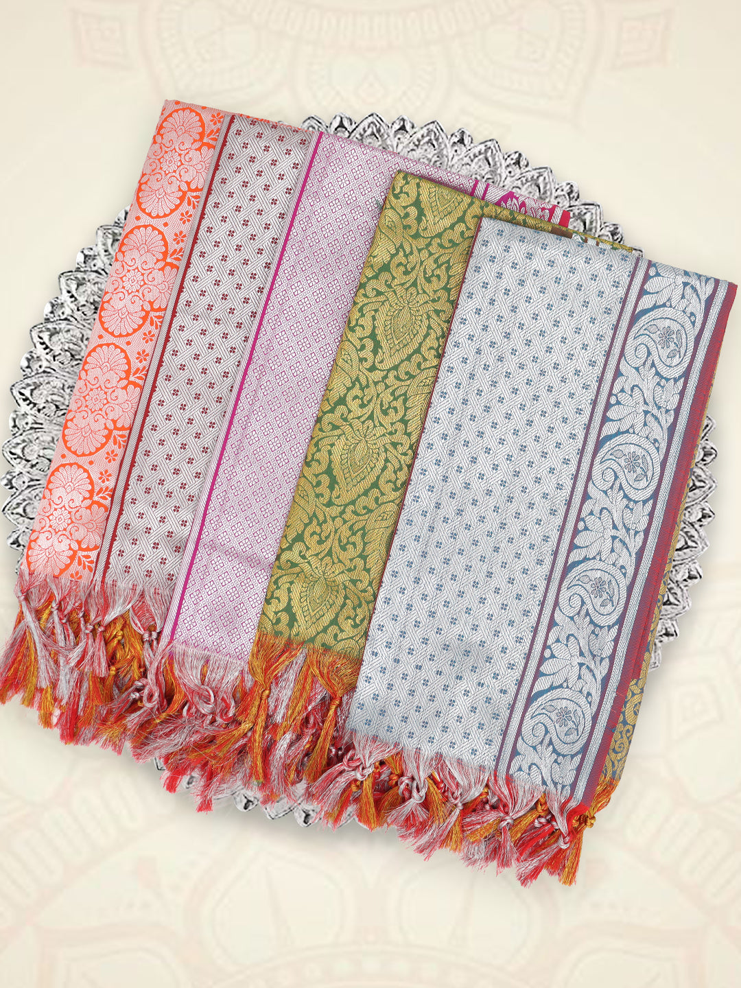 Art Silk Ponnadai Shawl Assorted Colour 513