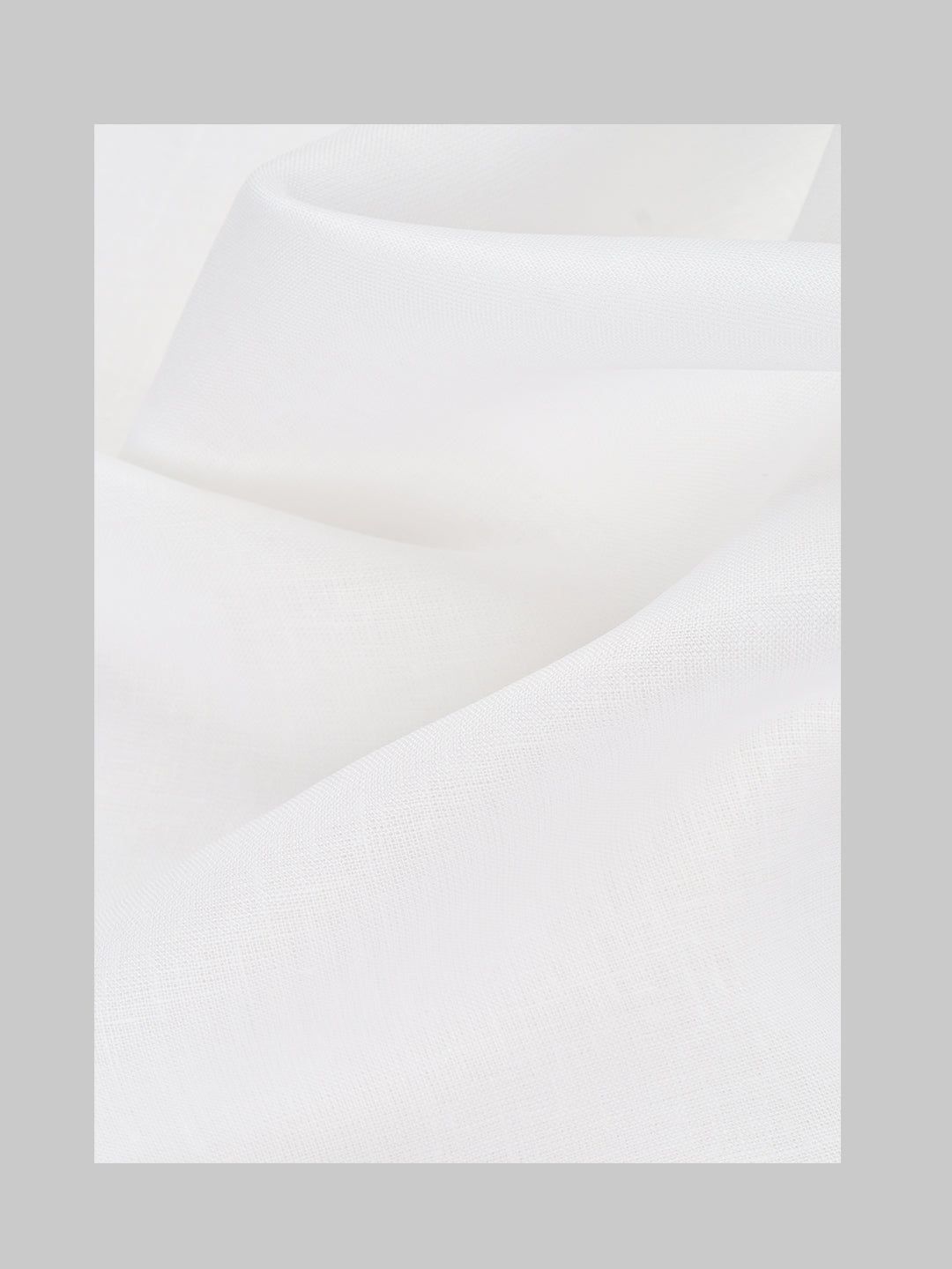 Men Premium Linen Lyocell Plain White Shirt Fabric