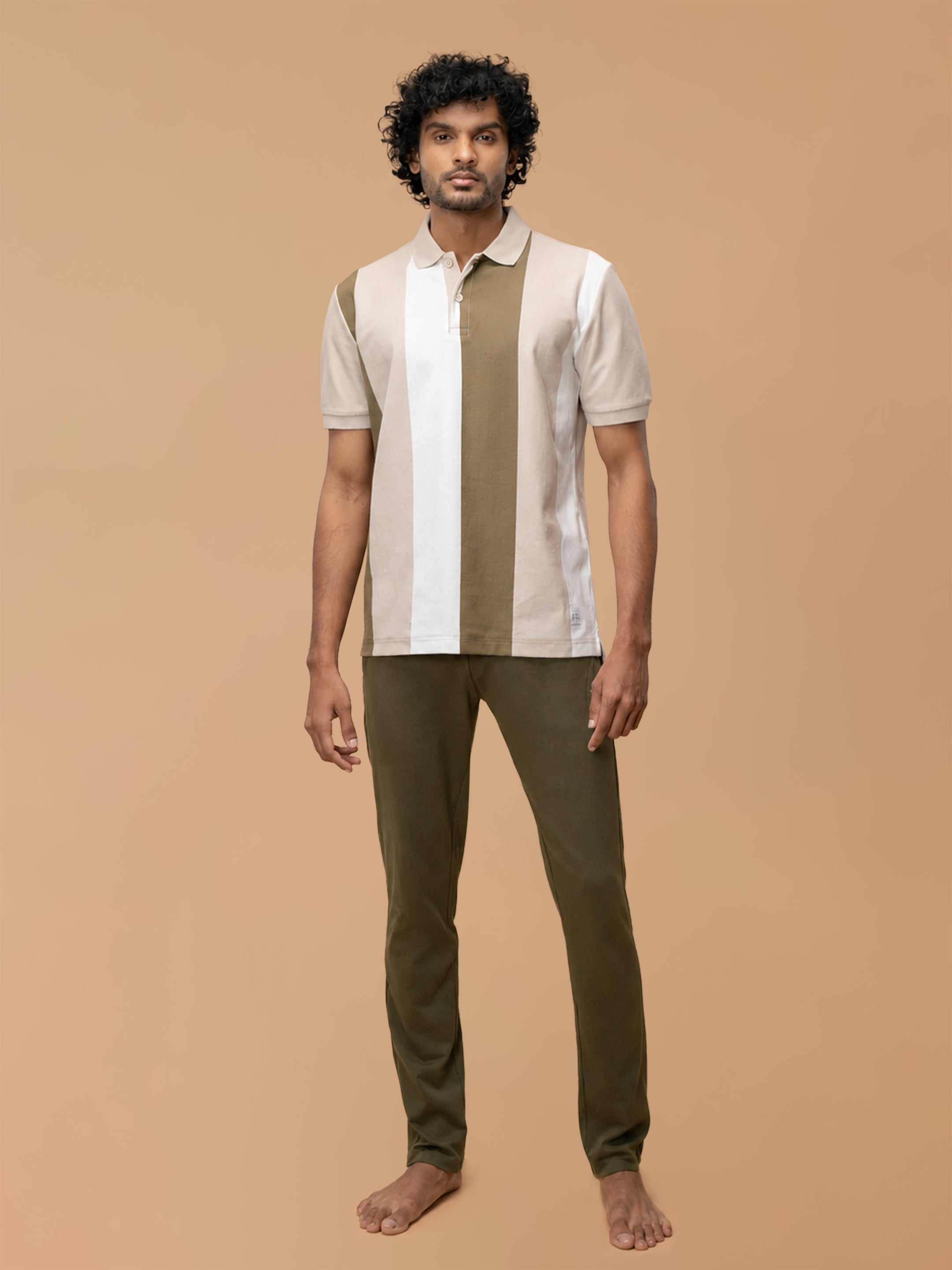 Stripper Cotton Rich Polo Stone Gray