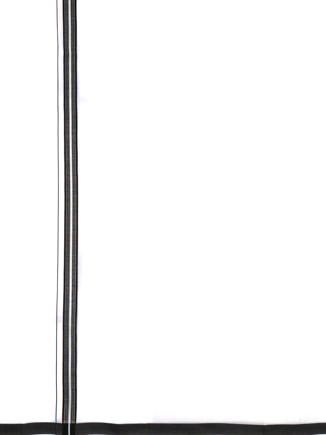 Men Cotton Blend Single Layer White Dhoti with Fancy Jari Border HSF01