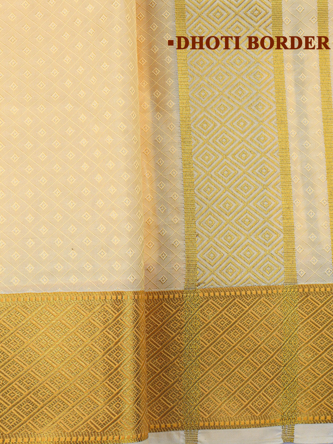 Men Art Silk Dhoti & Shirting Set Peach Mangalakara 140k (2 in 1) M35
