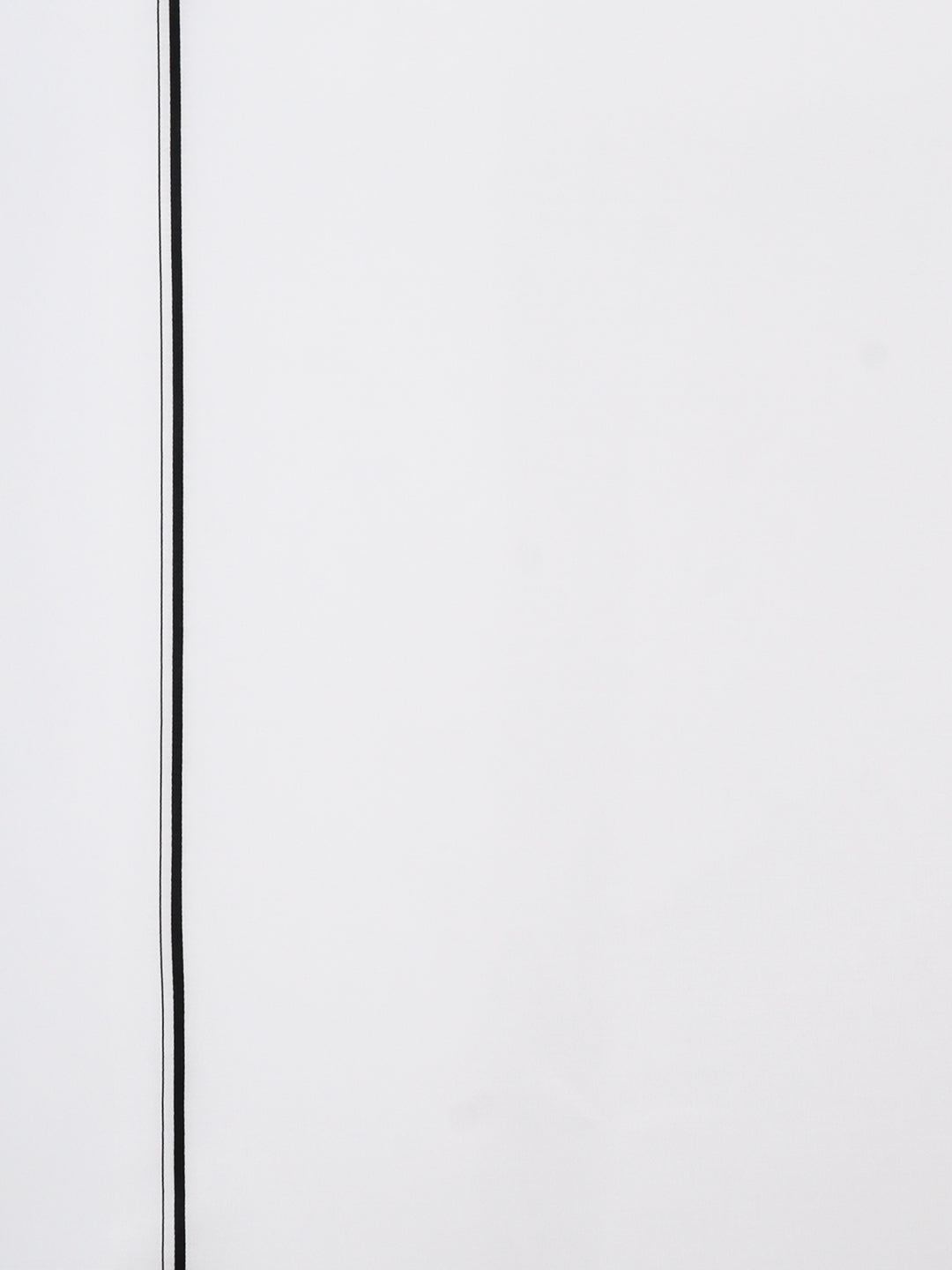 Men 100% Cotton Single Layer White Dhoti with Small Border Breeze