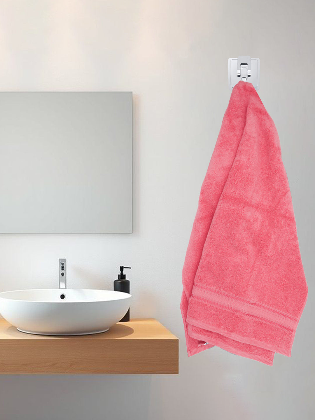Luxury Bath Zero Twist Terry Towel Pink - 0.75m*1.50m