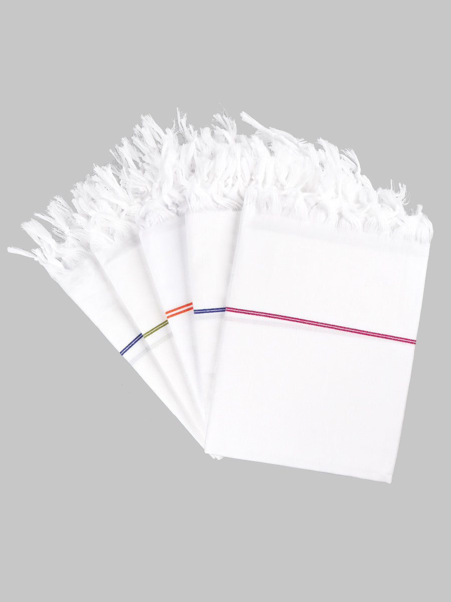 Cotton White Bath Towel Relaxer-Mix colours