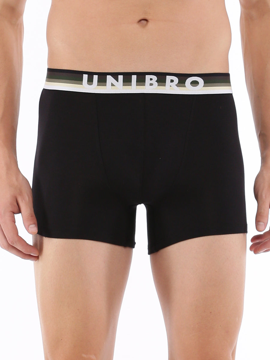 Mens Premium Trunk with Outer Elastic TENCEL™ Modal Fiber Fabric-Black