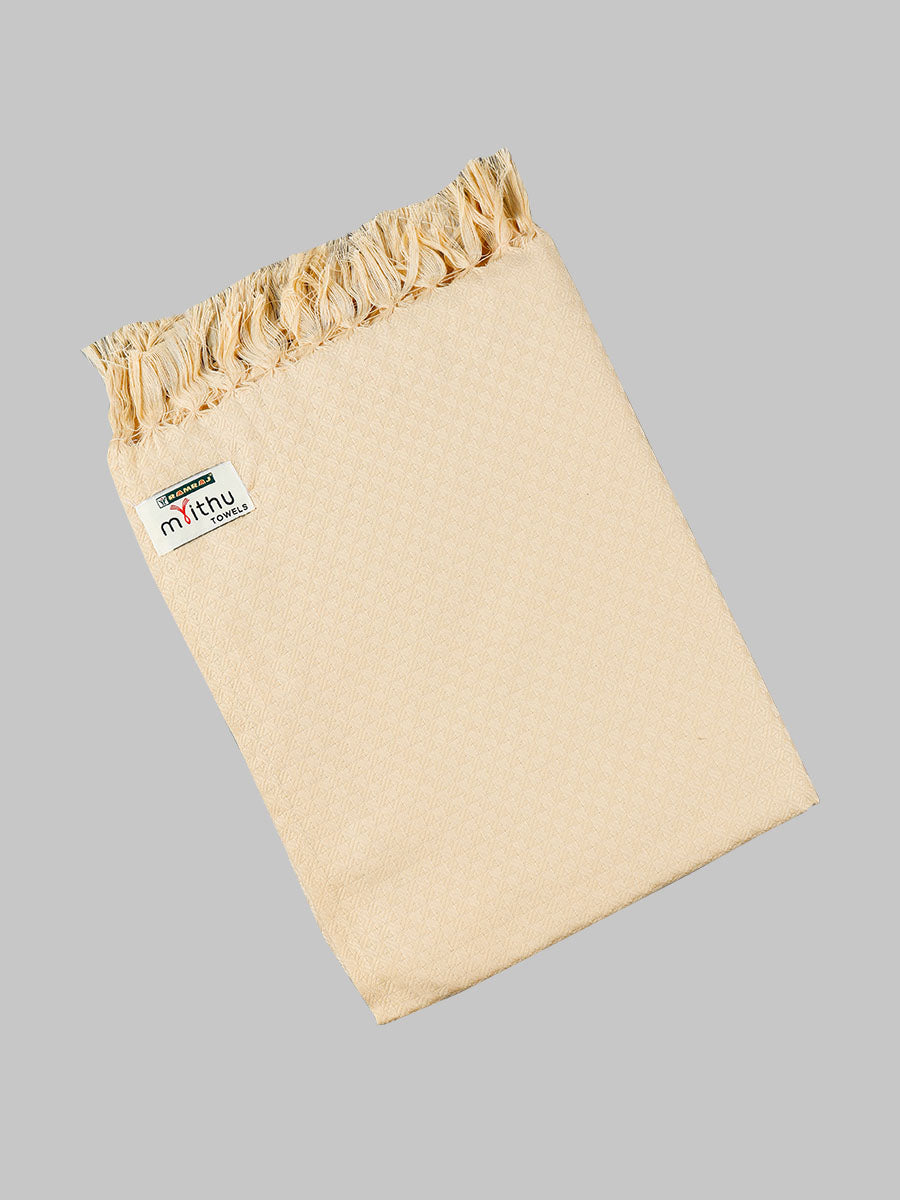 Ritham Cotton Colour Bath Towel-Sandal