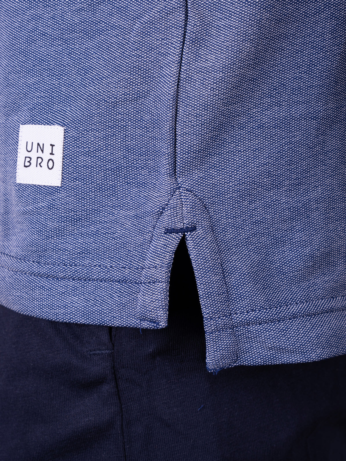Cotton Rich Pique Polo T-Shirt Royal Heather