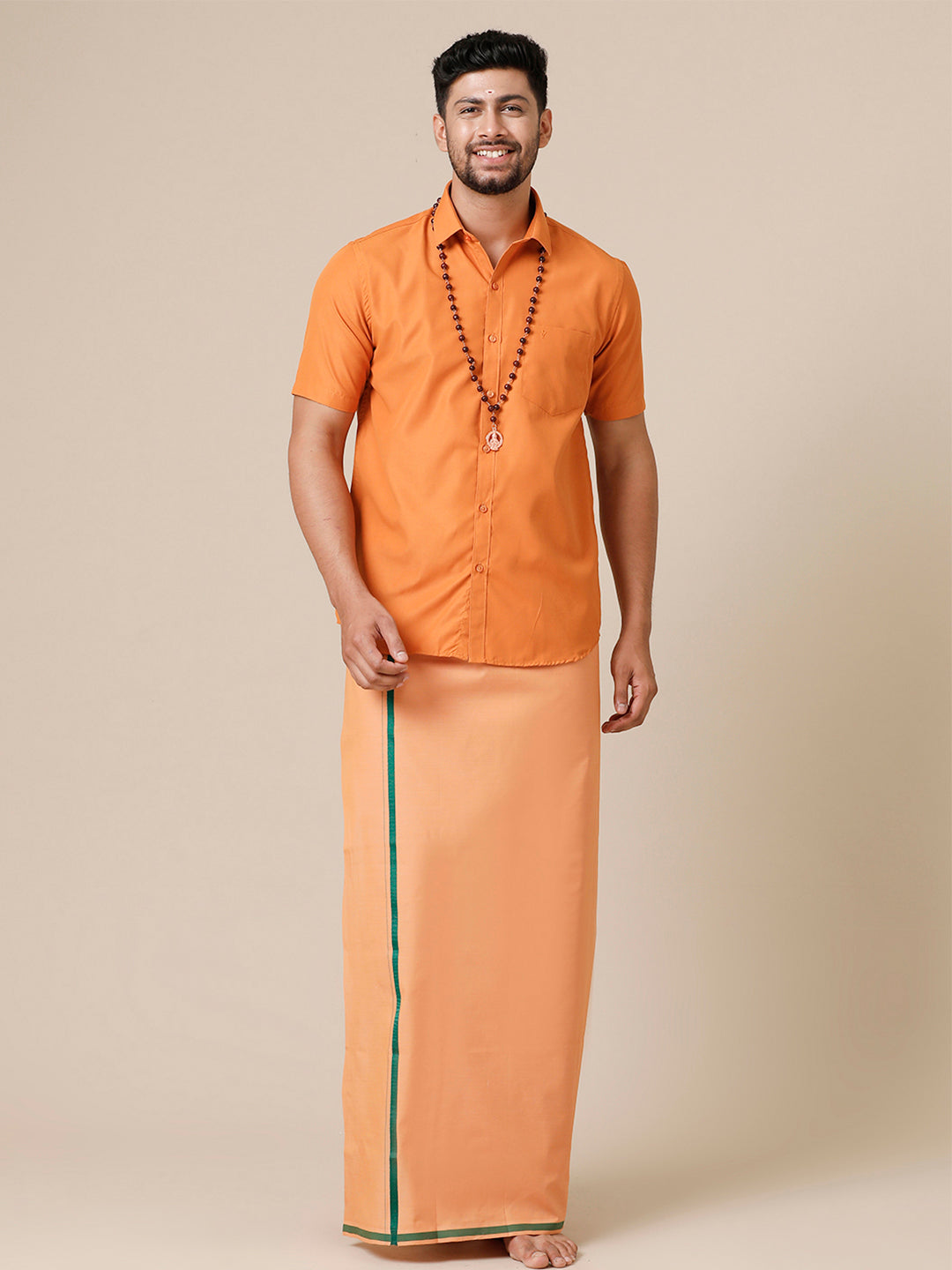 Men Cotton Rich Shirt Devotional Culture Club Kaavi