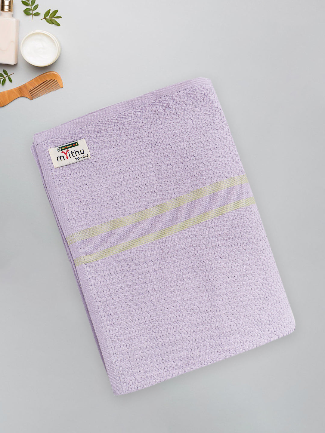 100% Cotton Self Designed Bath Towel Lavender Magnus MCB06