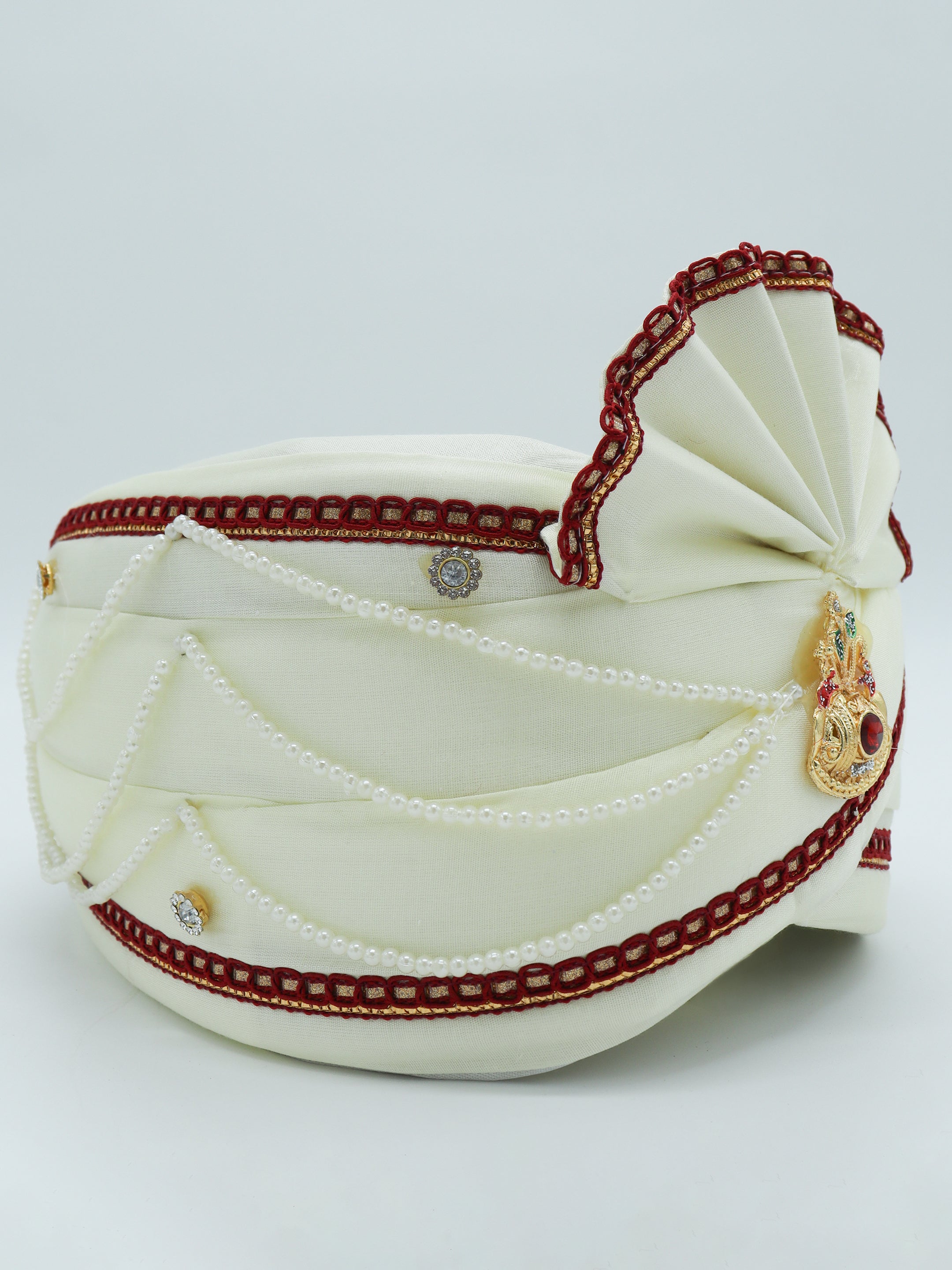 Traditional Silky Style Wedding Turban - 129