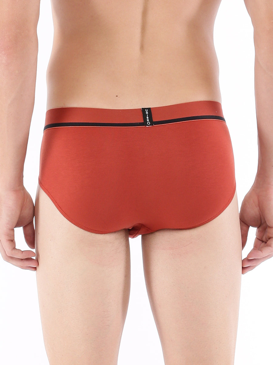 Mens Premium Brief with Outer Elastic TENCEL™ Modal Fiber Fabric-Back view