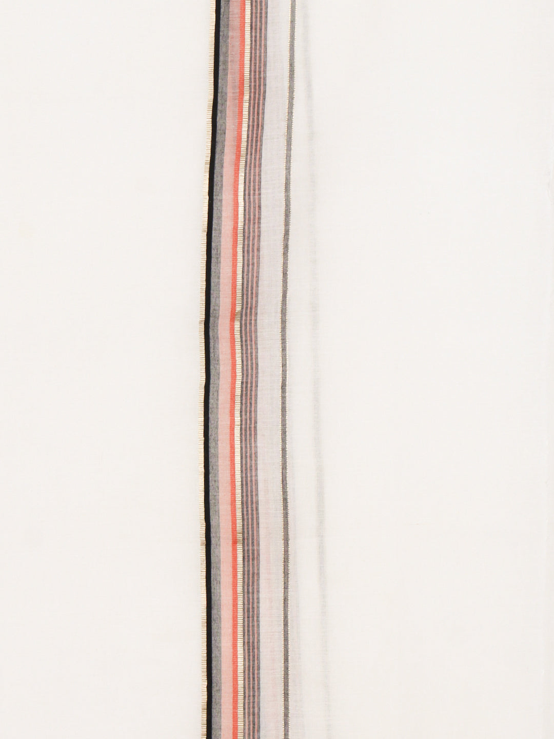 Men 100% Cotton Double Layer White Dhoti with Fancy Jari Border MJF01